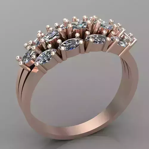 Wedding Engagement Women Ring 3D print model 3D print model