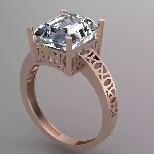 Wedding Engagement Women Ring 3D print model 3D print model