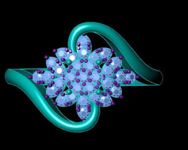 Wedding Engagement Women Ring 3D print model 3D print model 3D print model_2