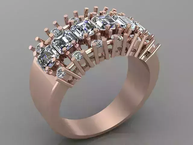 Wedding Engagement Women Ring 3D print model 3D print model