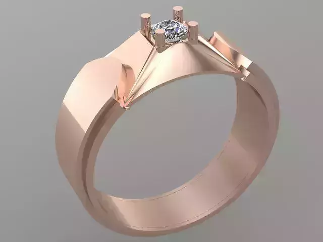 Wedding Engagement Women Ring 3D print model 3D print model