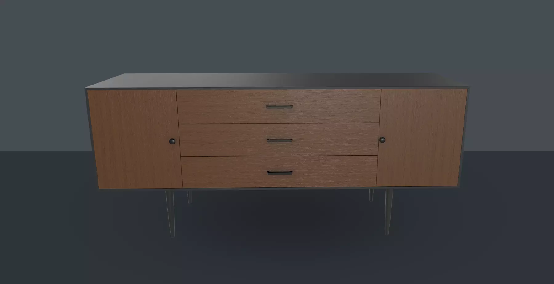 sideboard 3D model Low-poly 3D model_0
