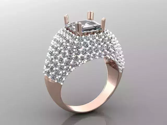 Wedding Engagement Women Ring 3D print model 3D print model