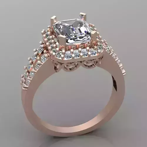 Wedding Engagement Women Ring 3D print model 3D print model