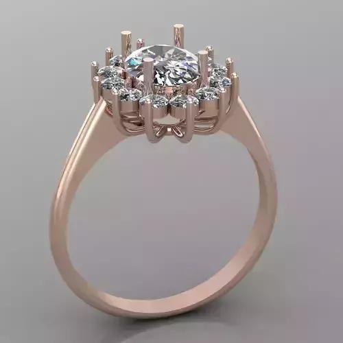 Wedding Engagement Women Ring 3D print model 3D print model