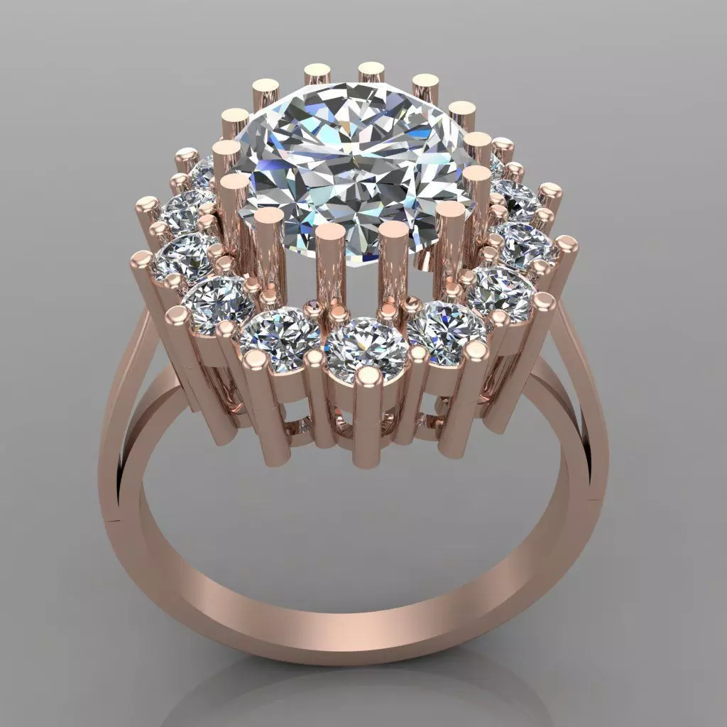 Wedding Engagement Women Ring 3D print model 3D print model 3D print model