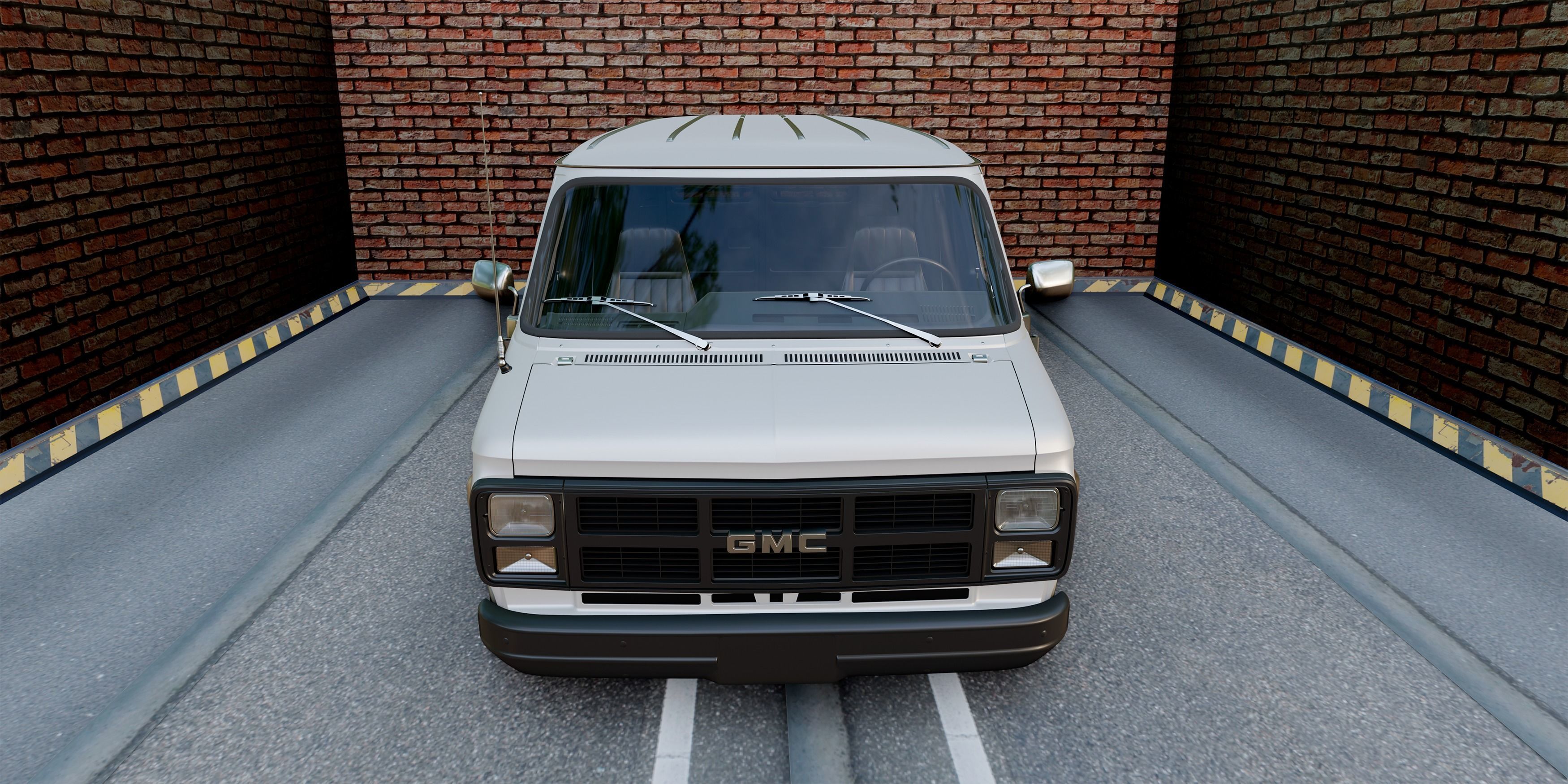GMC Vandura 1983 Low-poly 3D model_12