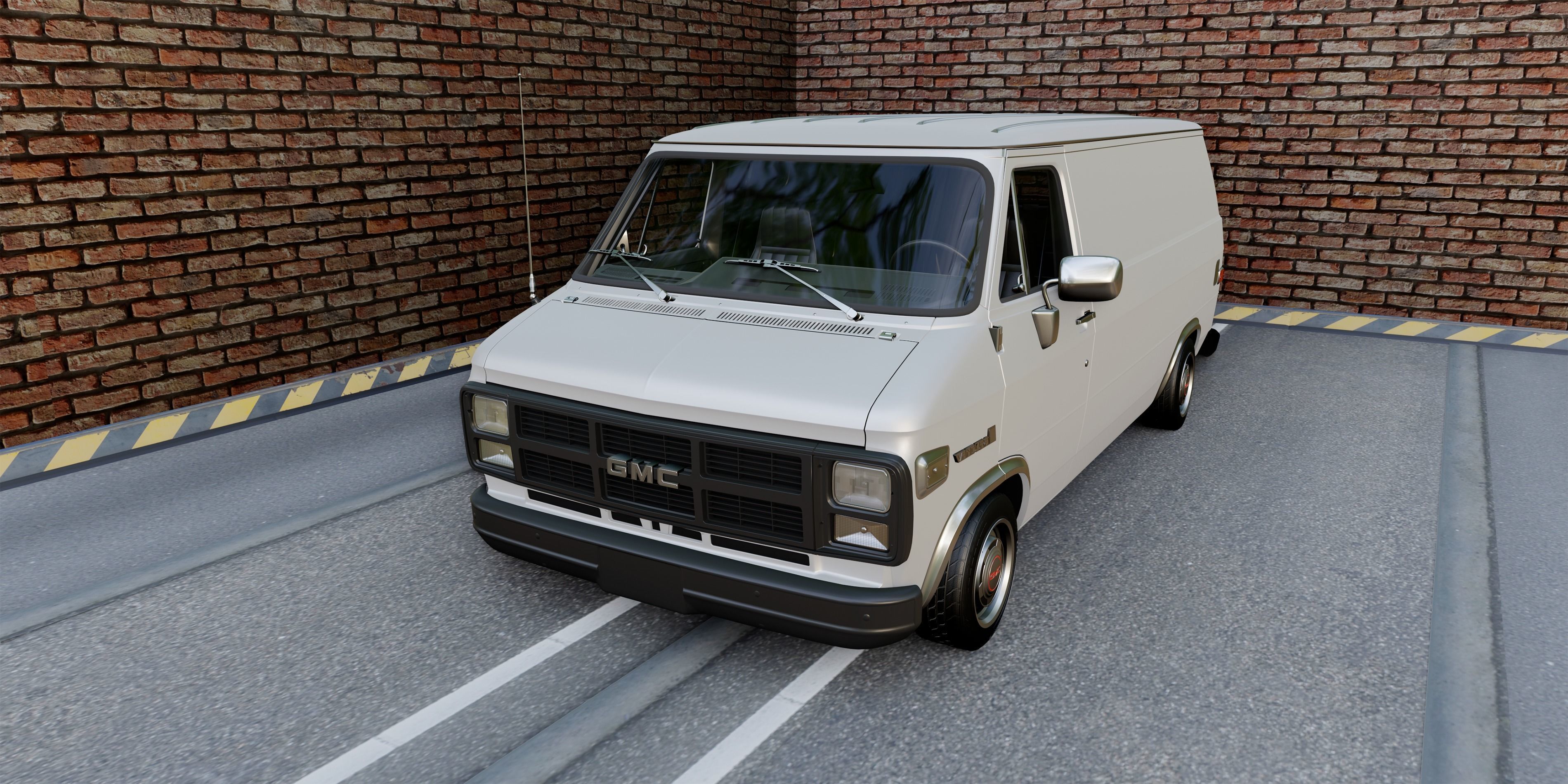 GMC Vandura 1983 Low-poly 3D model_11