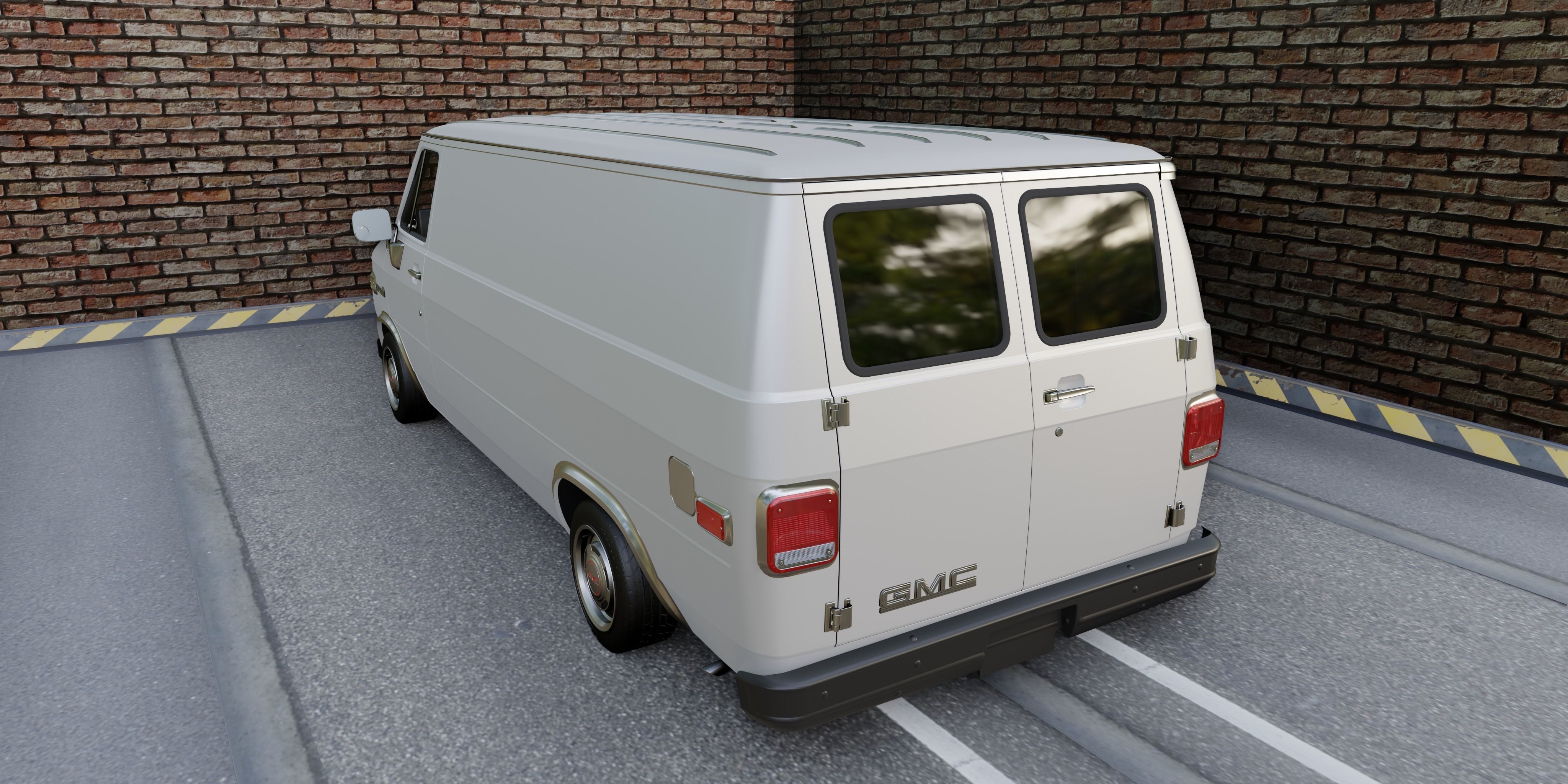 GMC Vandura 1983 Low-poly 3D model_4