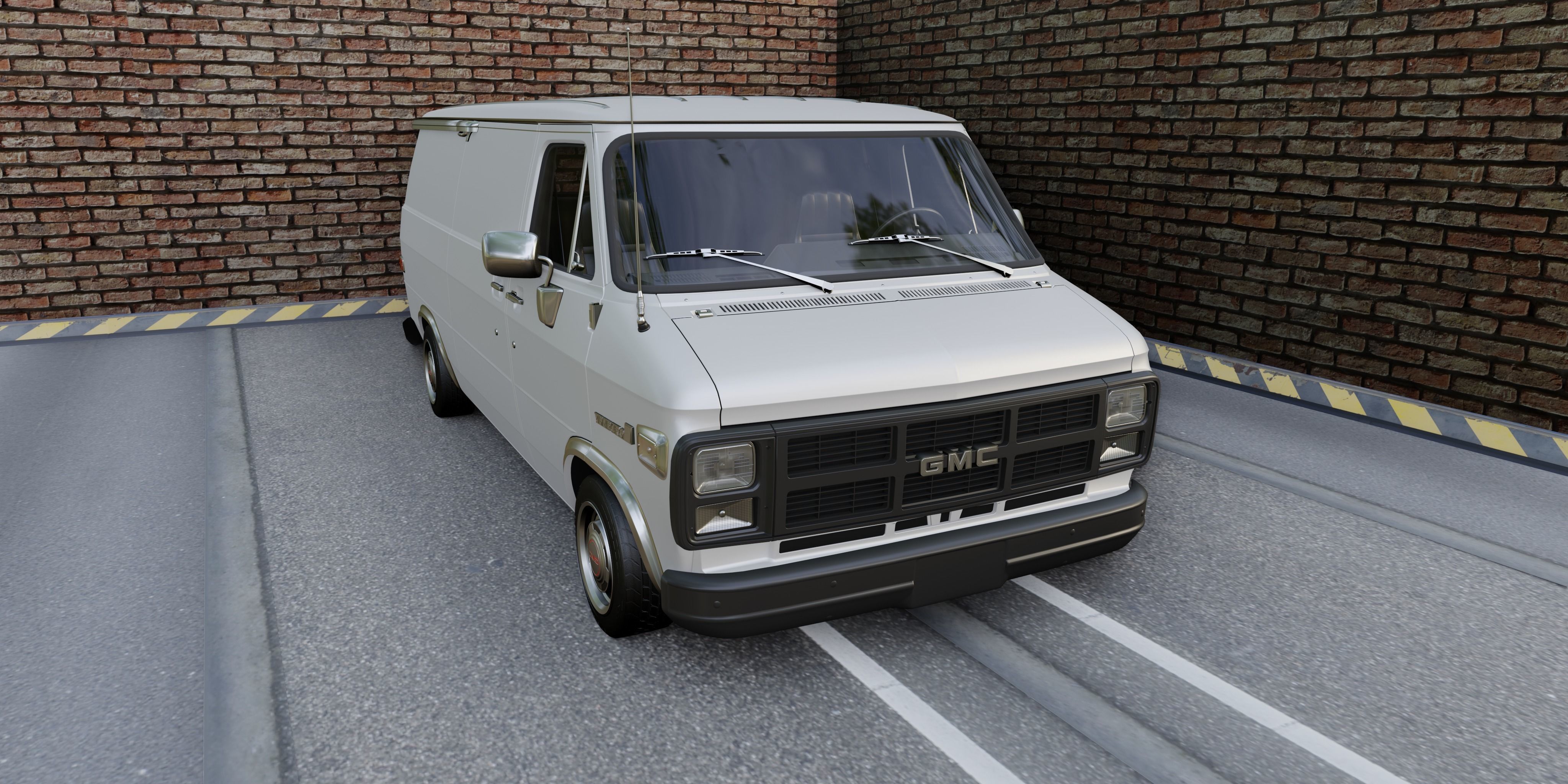 GMC Vandura 1983 Low-poly 3D model_1