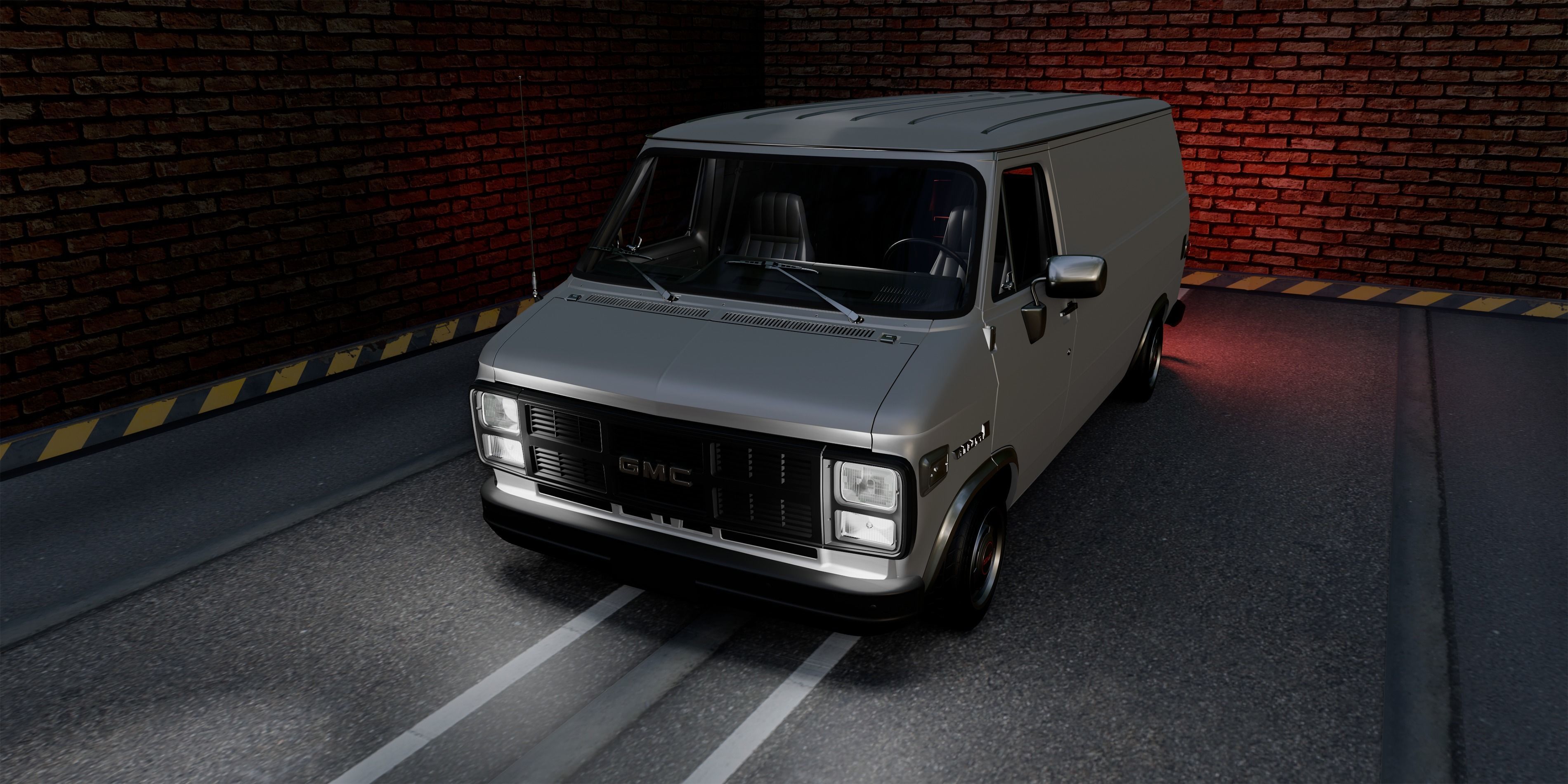 GMC Vandura 1983 Low-poly 3D model_14