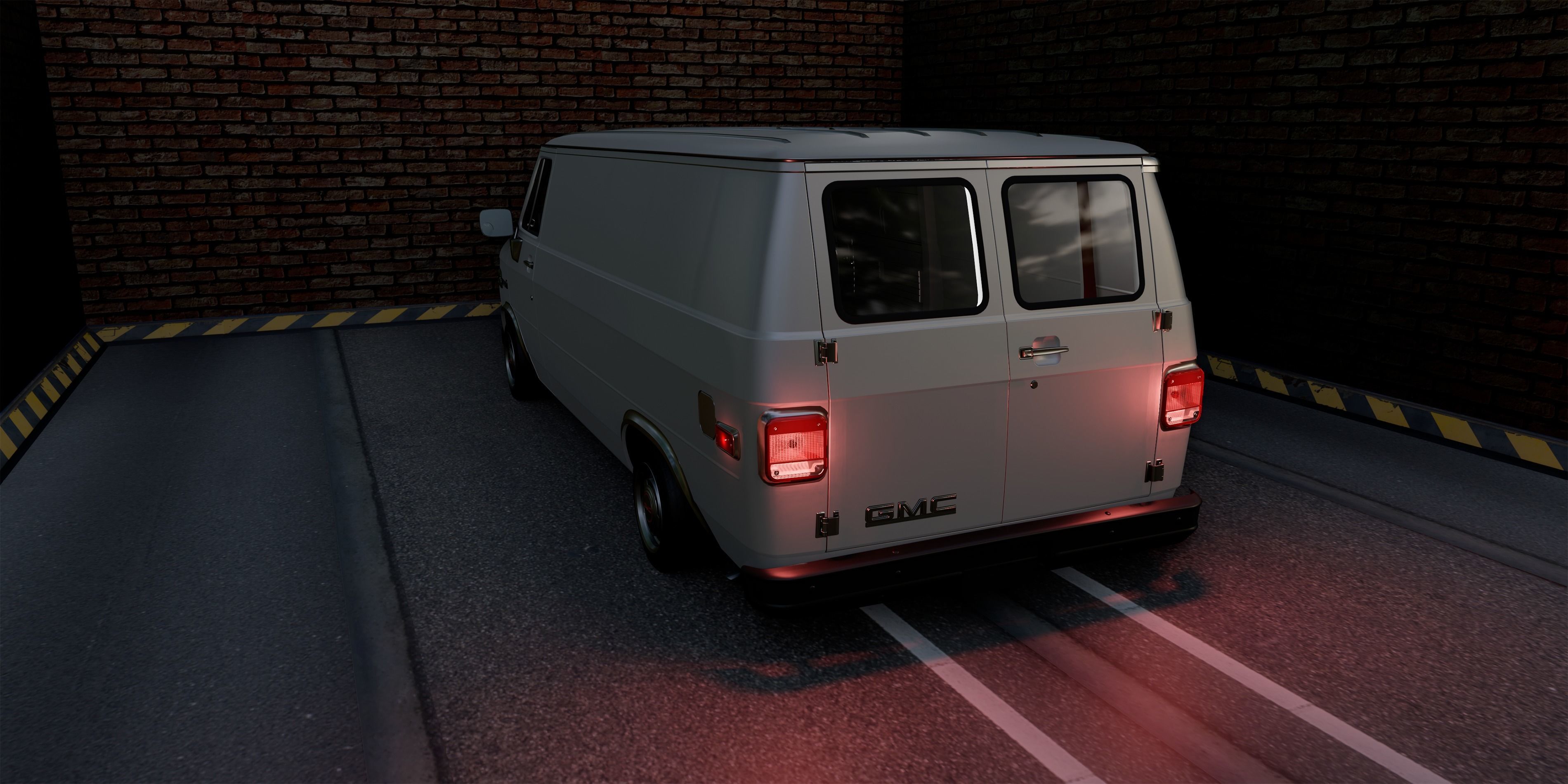 GMC Vandura 1983 Low-poly 3D model_16