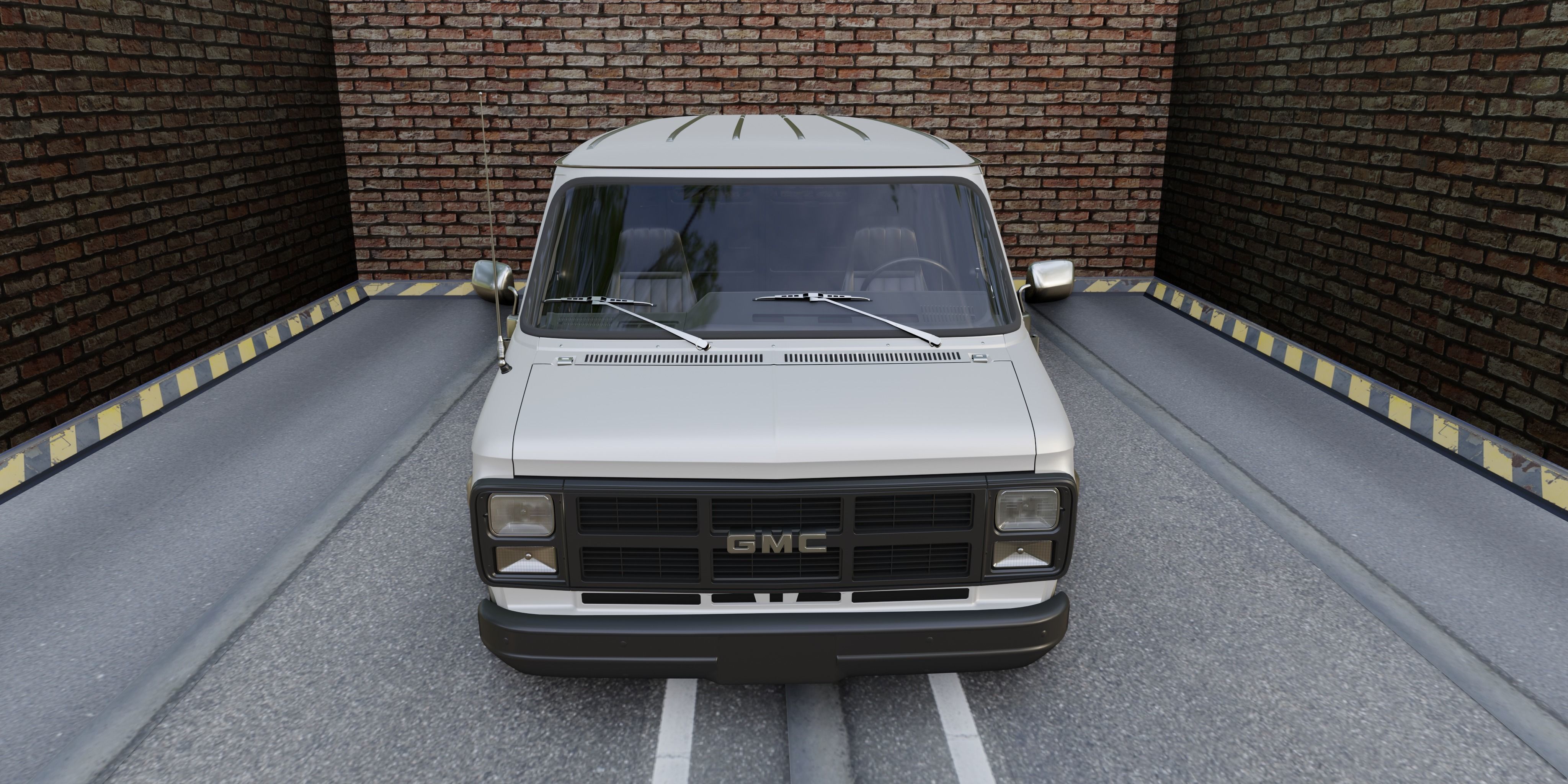 GMC Vandura 1983 Low-poly 3D model_2