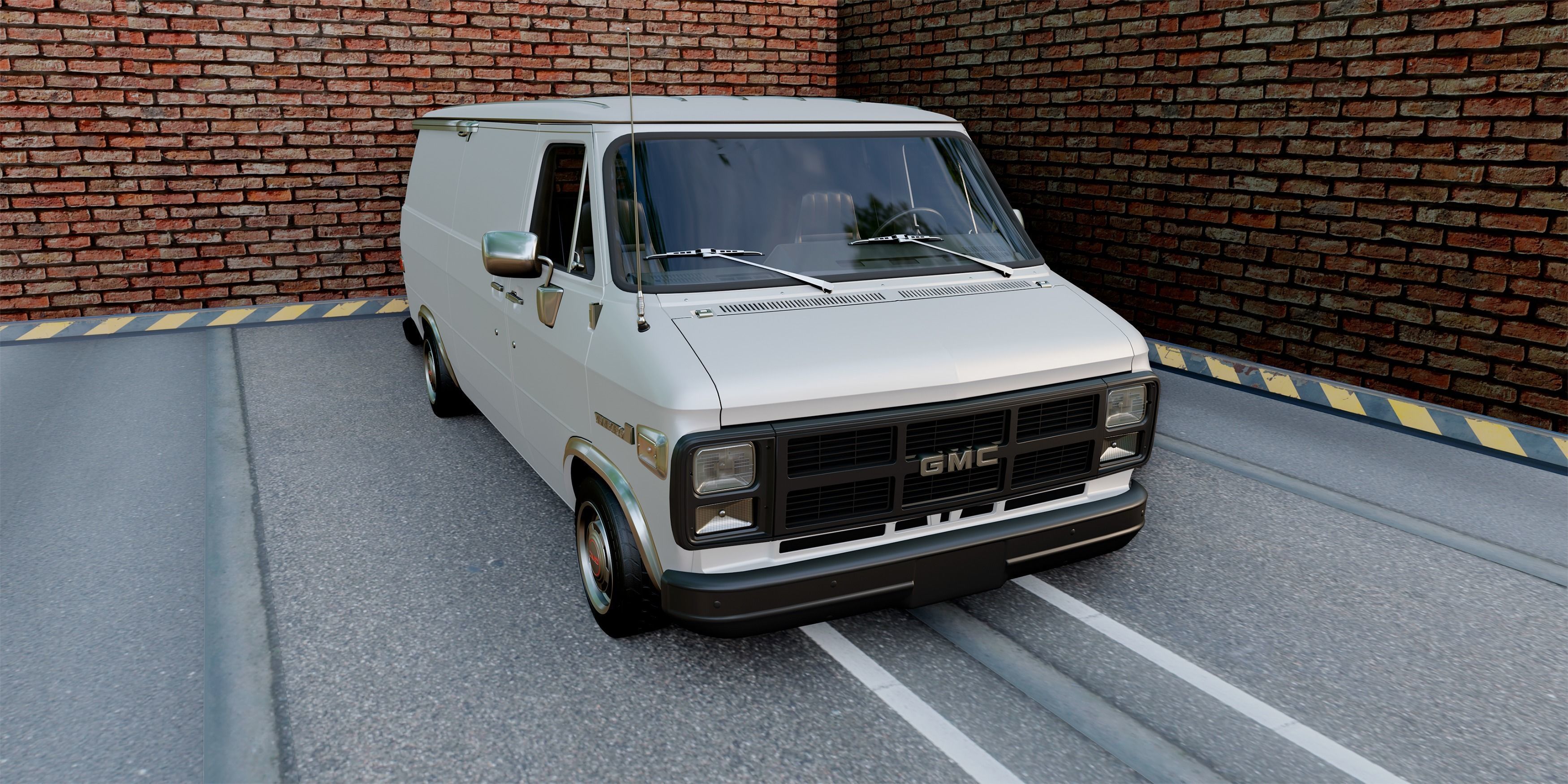 GMC Vandura 1983 Low-poly 3D model_13