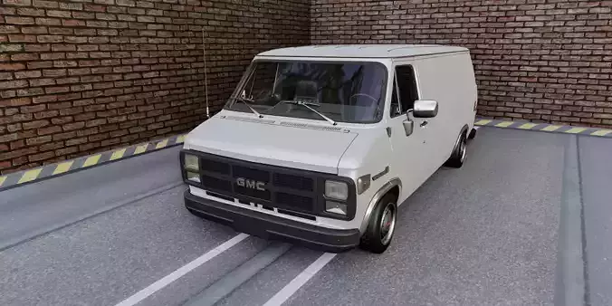 GMC Vandura 1983 Low-poly 3D model