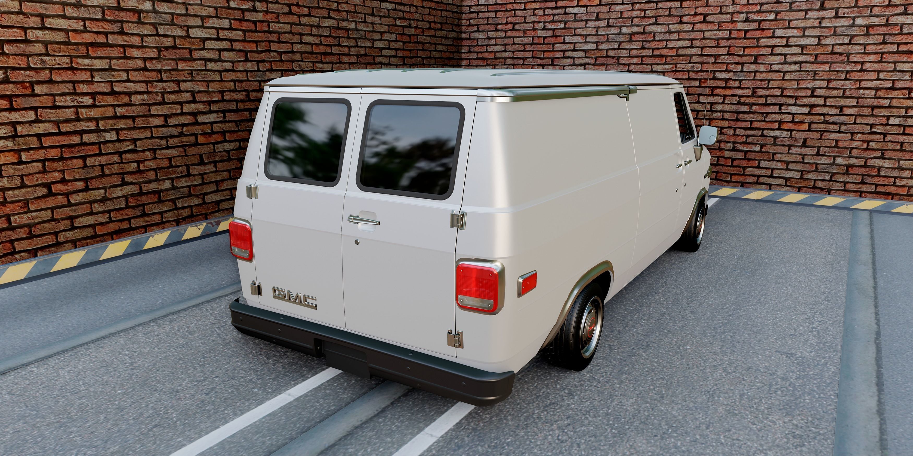 GMC Vandura 1983 Low-poly 3D model_10