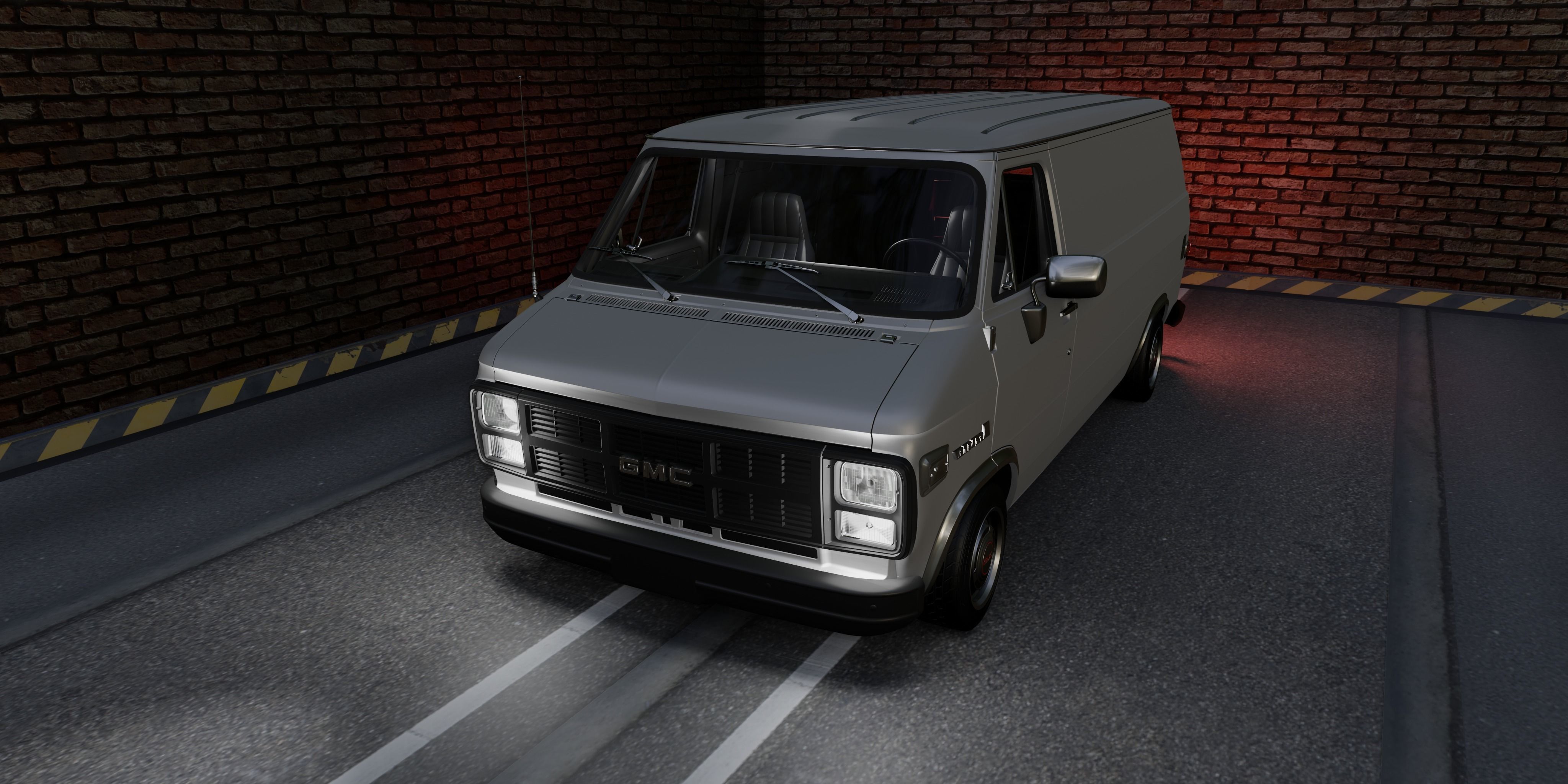 GMC Vandura 1983 Low-poly 3D model_6