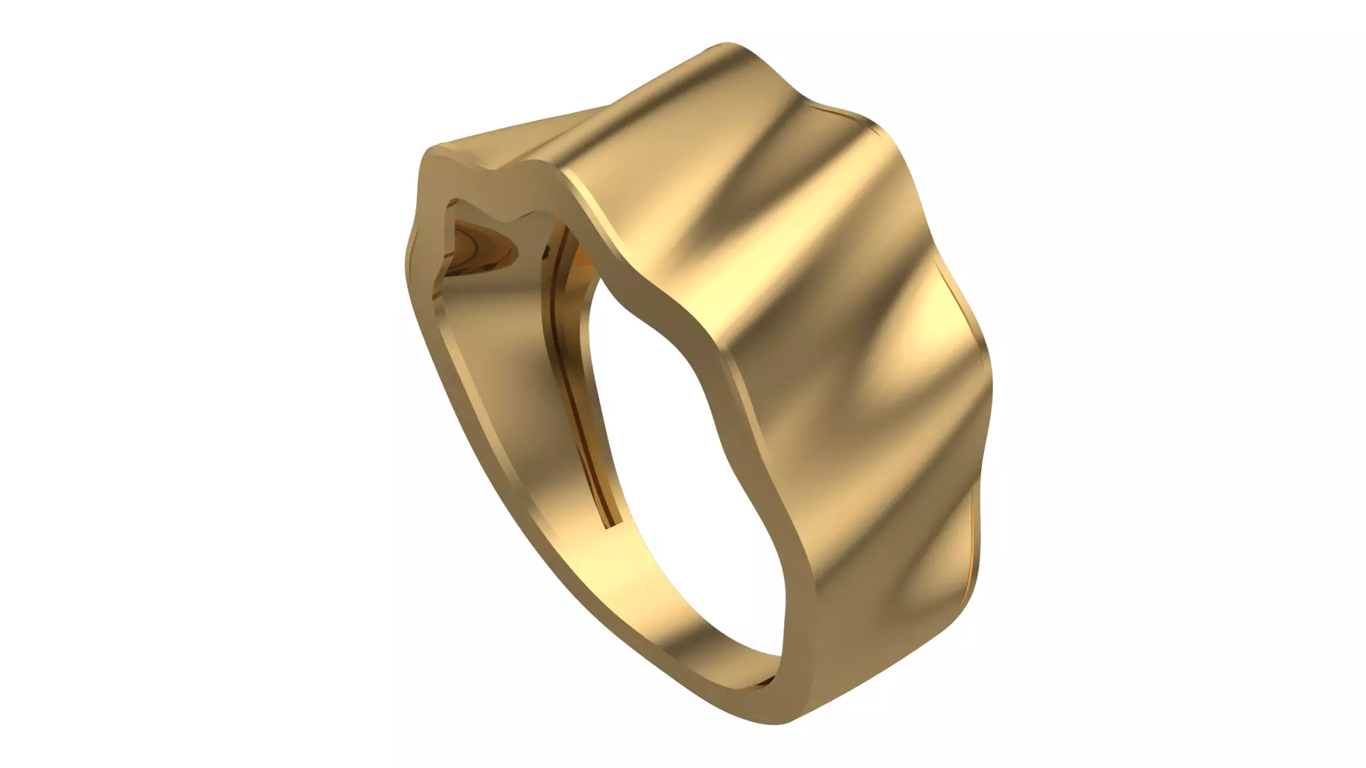 SINGLE STONE RING-RT12 3D print model