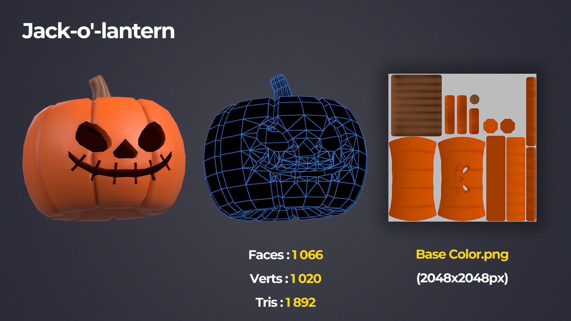 Halloween Pack Low-poly 3D model_12