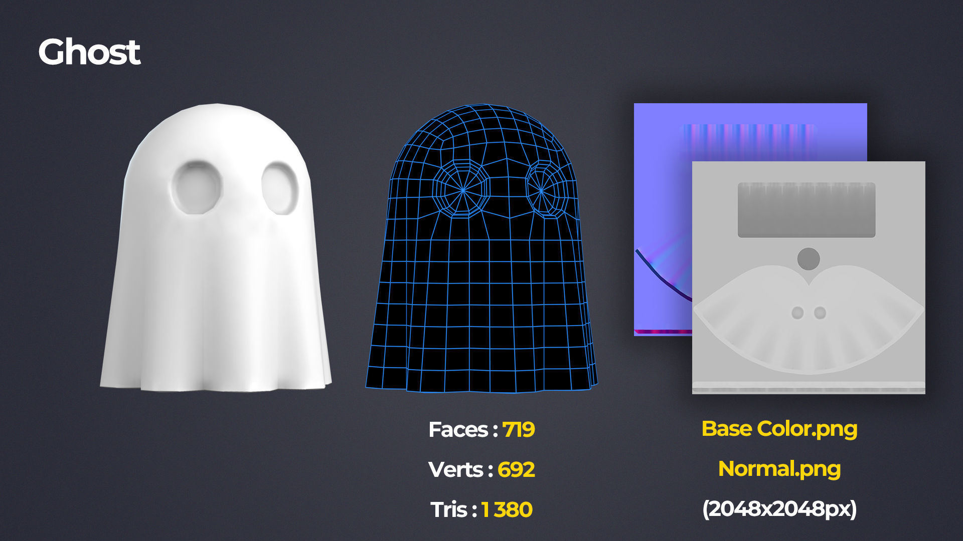 Halloween Pack Low-poly 3D model_7