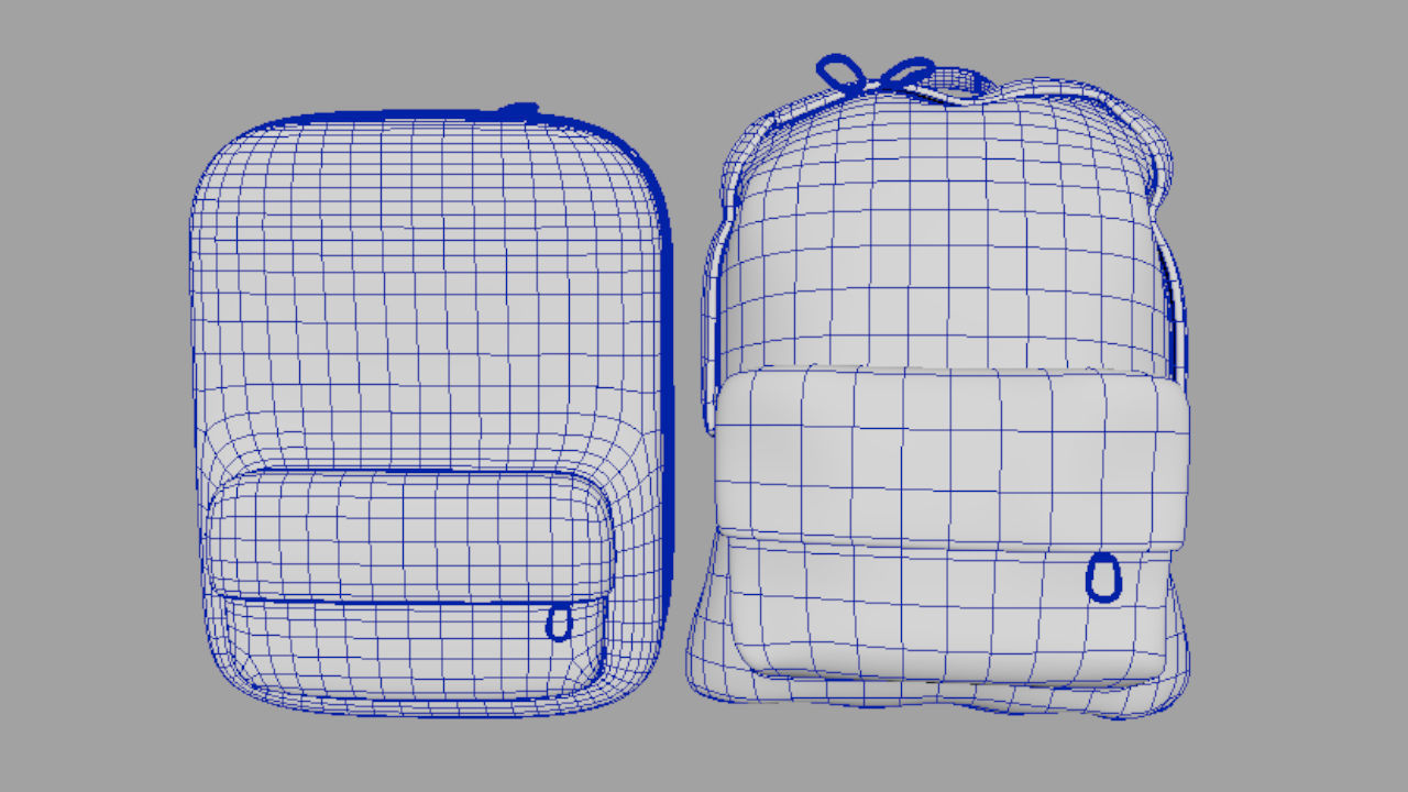 two backpack 3D print model_4