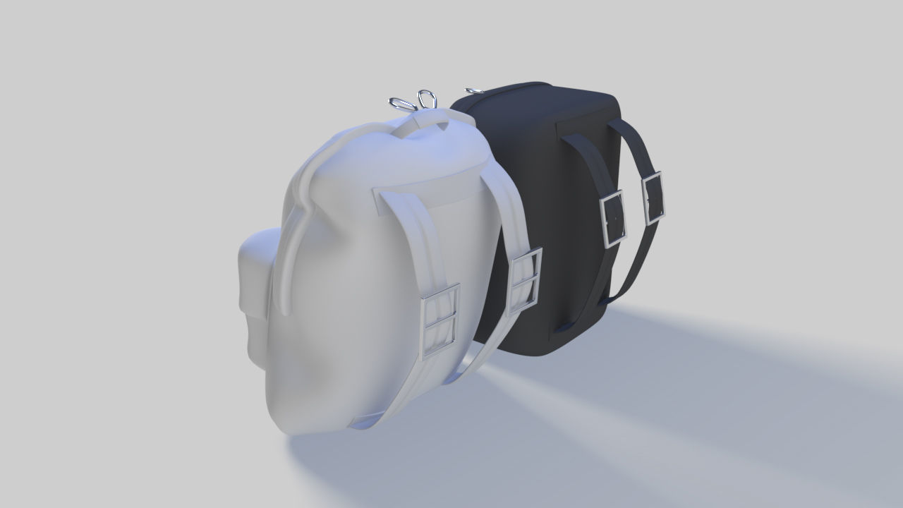 two backpack 3D print model_1