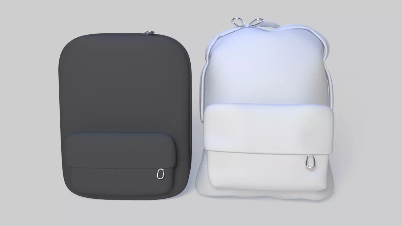 two backpack 3D print model_0