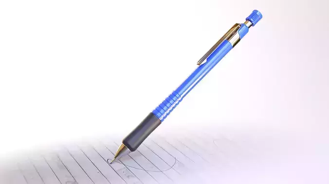 Mechanical Pencil Low-poly 3D model