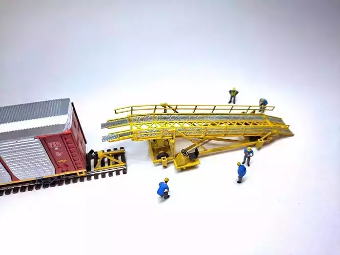 N Scale Auto Ramp Loader v2 3D print model