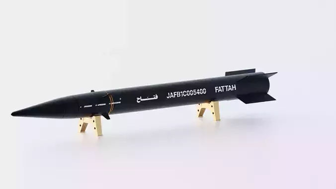 Fattah - Iranian Hypersonic Missile 3D Model Low-poly 3D model