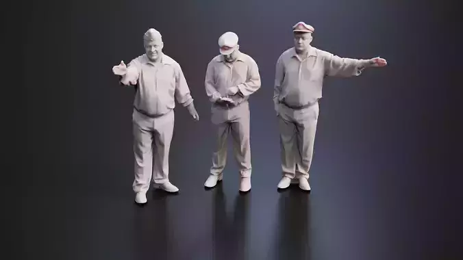 3D Security Guard - Realism and Versatility in Your Scenes 3D model