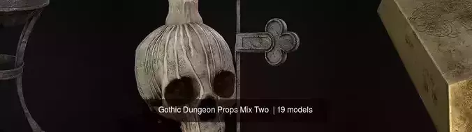Gothic Dungeon Props Mix Two 
