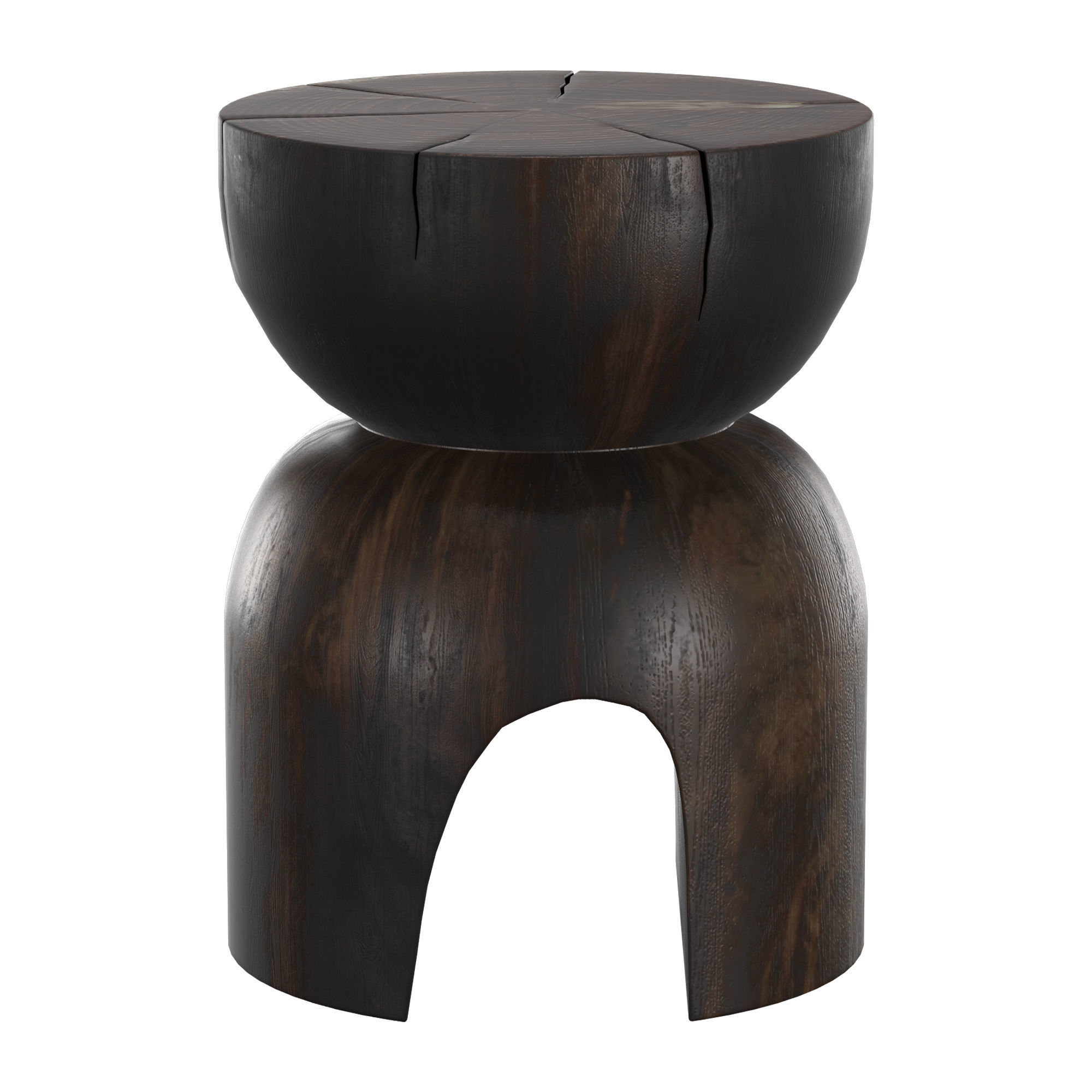 Anders Timber Stool 3D model_2