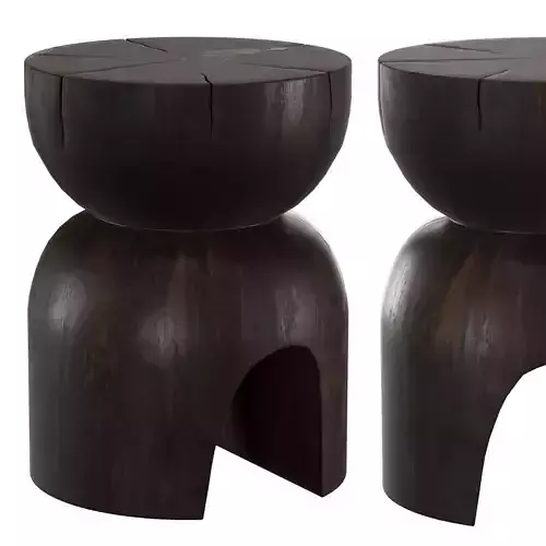 Anders Timber Stool 3D model