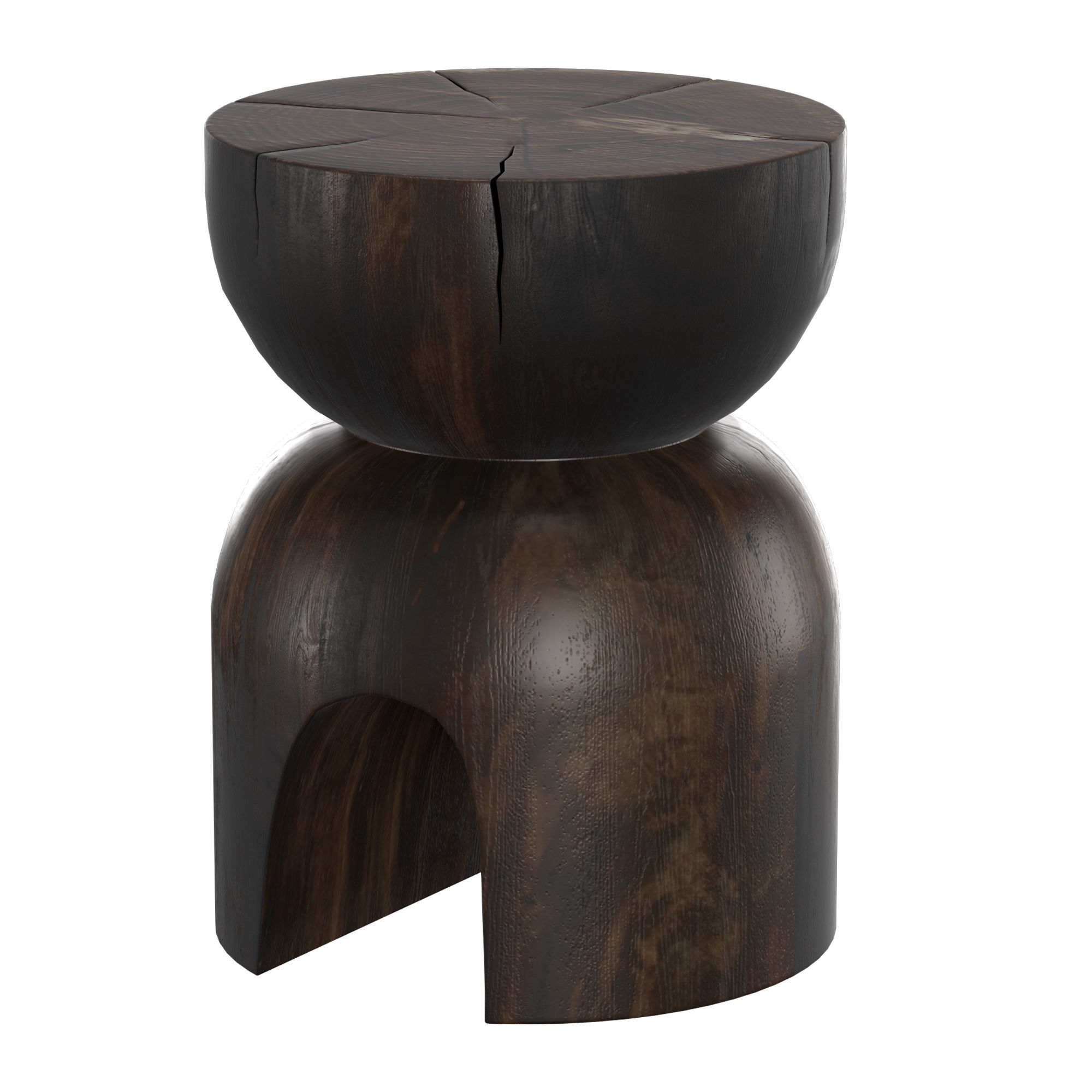 Anders Timber Stool 3D model_3