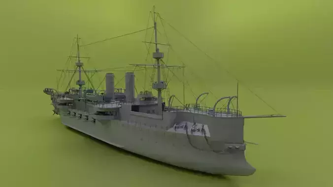 Brazilian Cruiser Almirante Tamandare 3D model