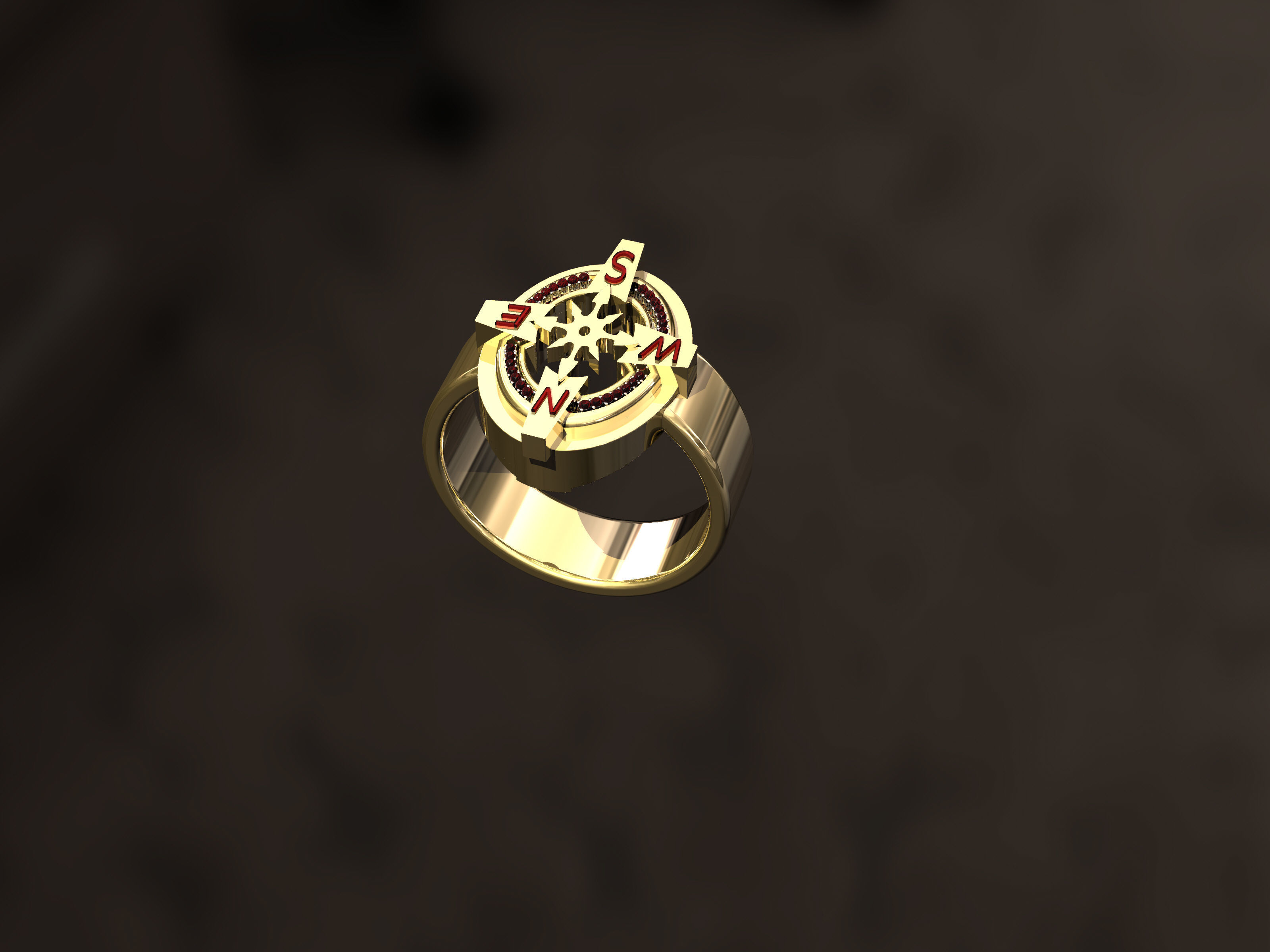 Nautical Ring 3D print model_6