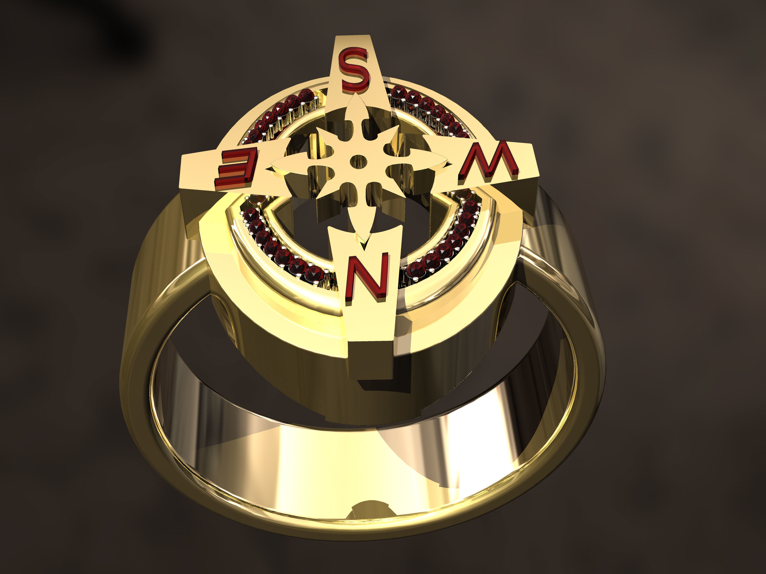Nautical Ring 3D print model_3