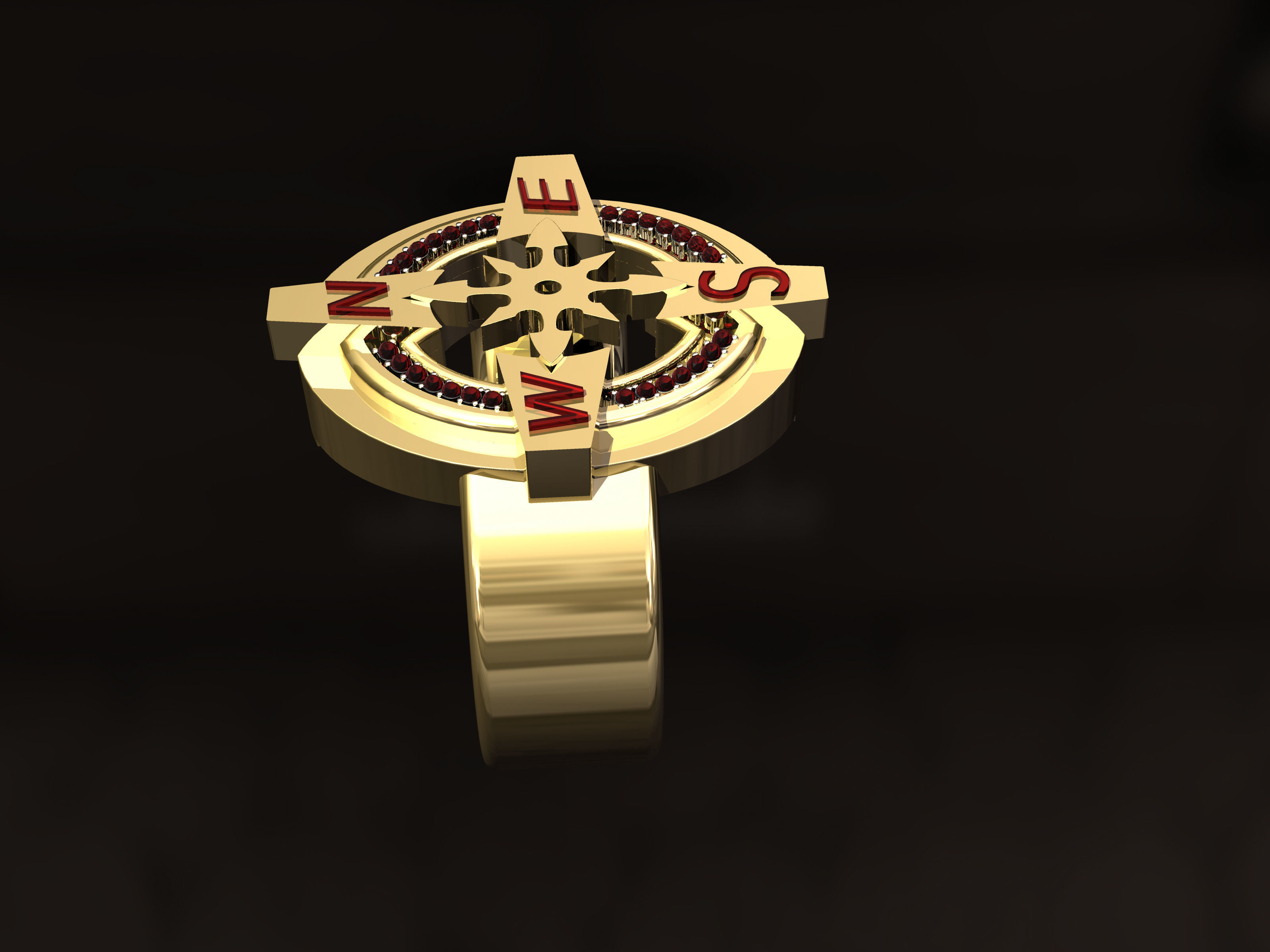 Nautical Ring 3D print model_2