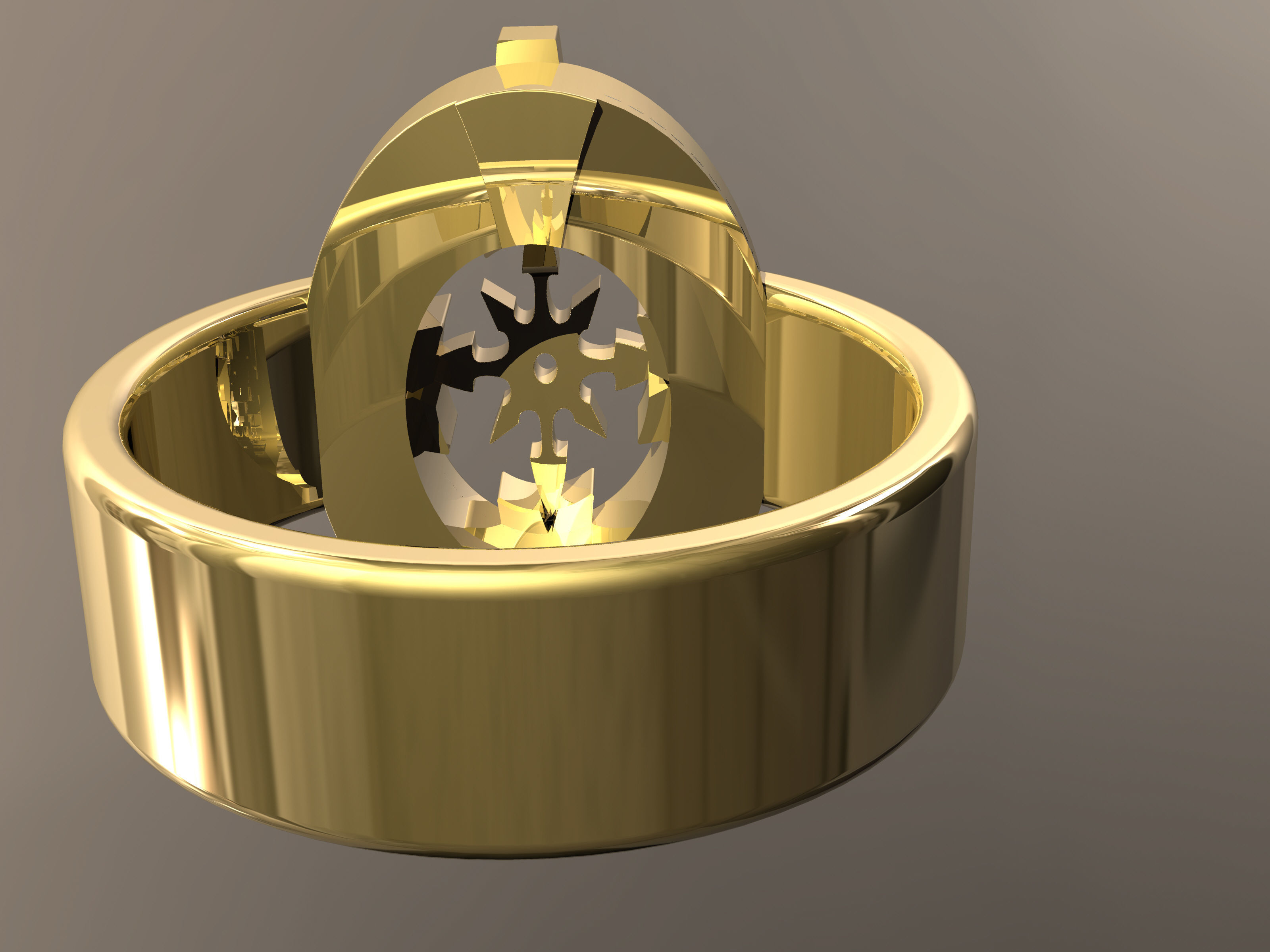Nautical Ring 3D print model_5