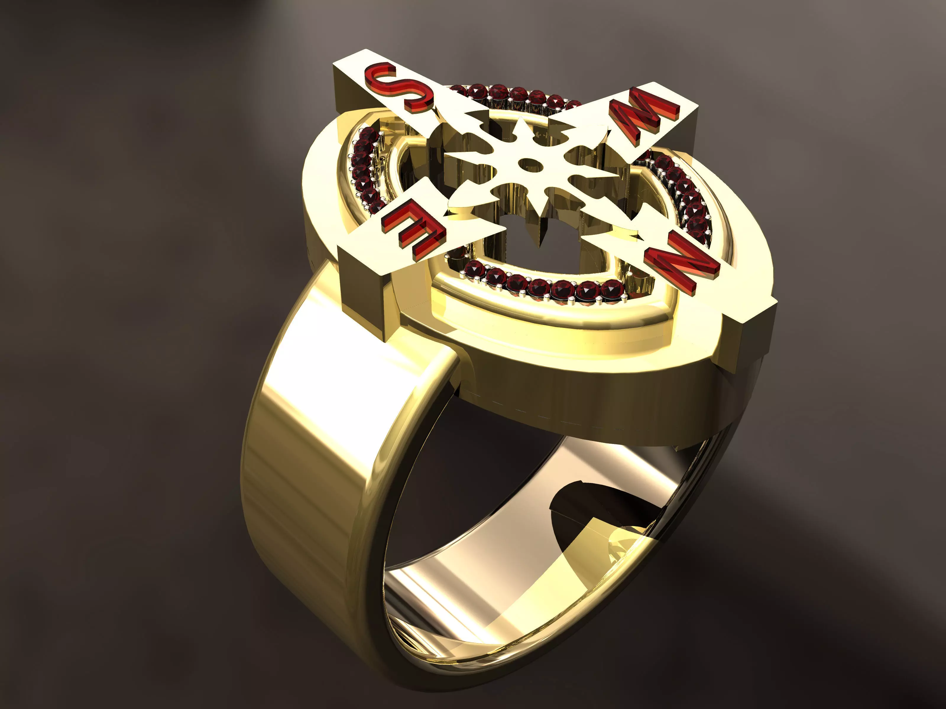 Nautical Ring 3D print model_0
