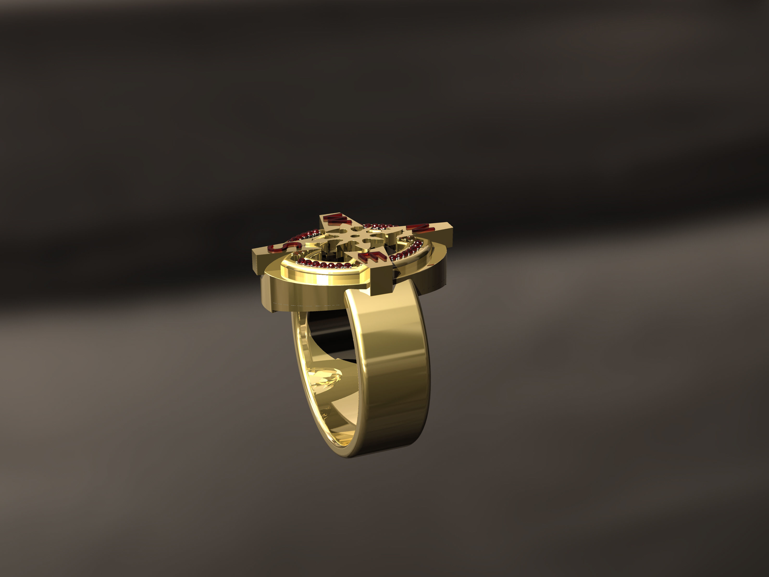 Nautical Ring 3D print model_7