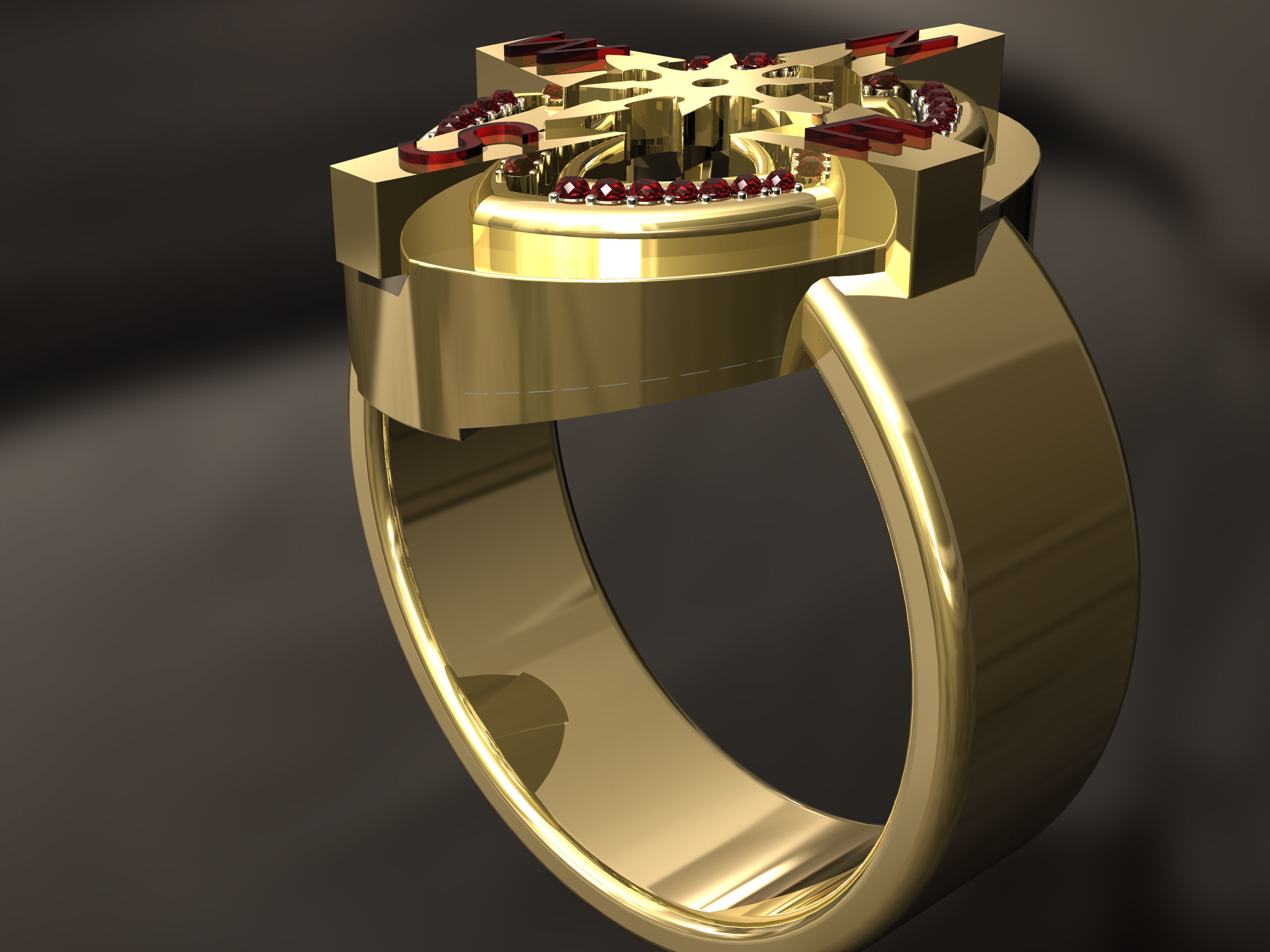 Nautical Ring 3D print model_4