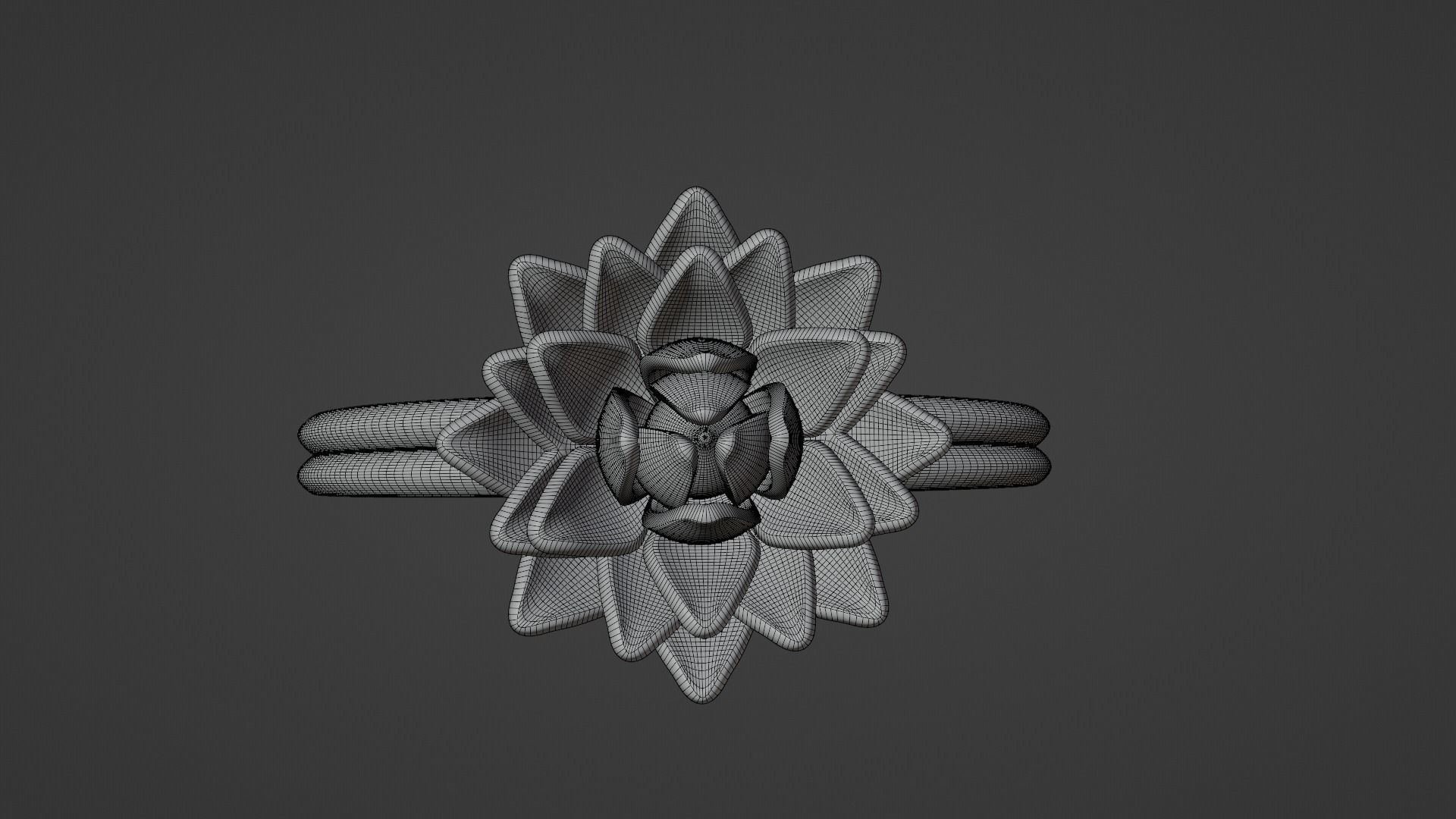 Lotus Ring 3 3D print model_6