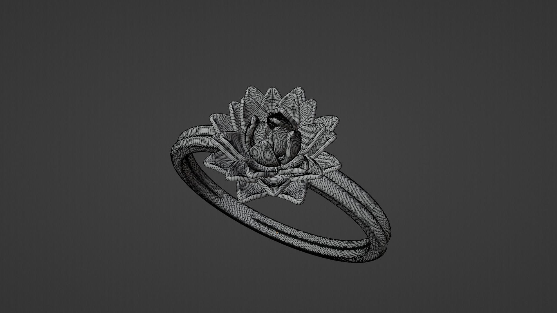 Lotus Ring 3 3D print model_8