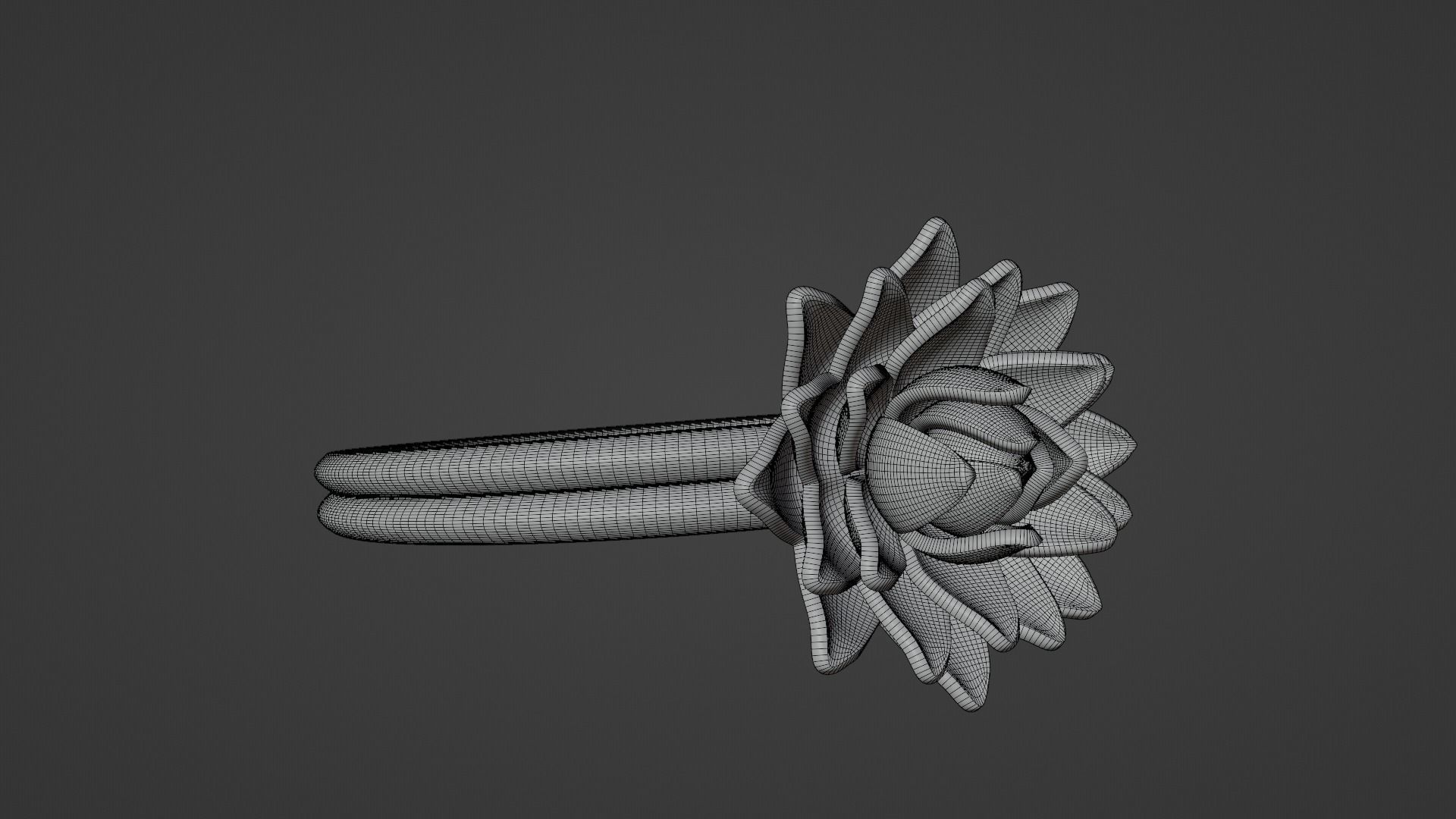 Lotus Ring 3 3D print model_7