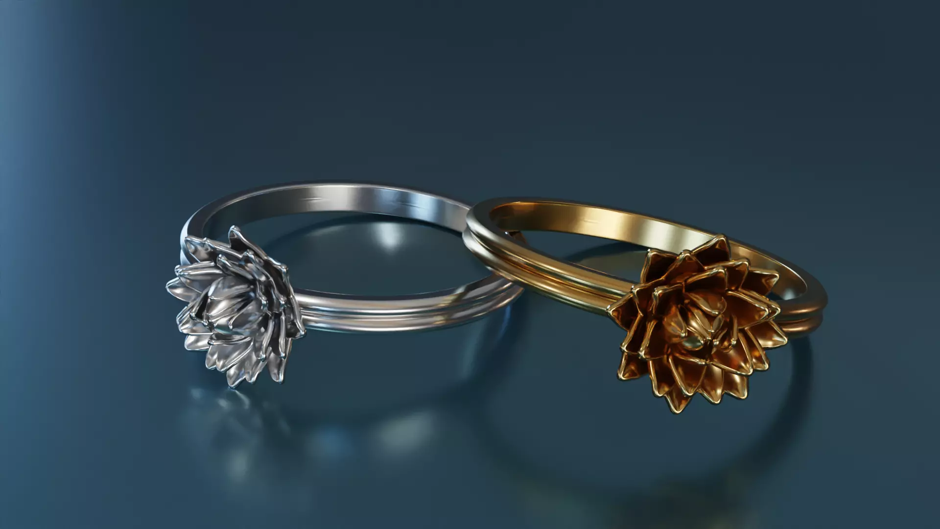 Lotus Ring 3 3D print model_0