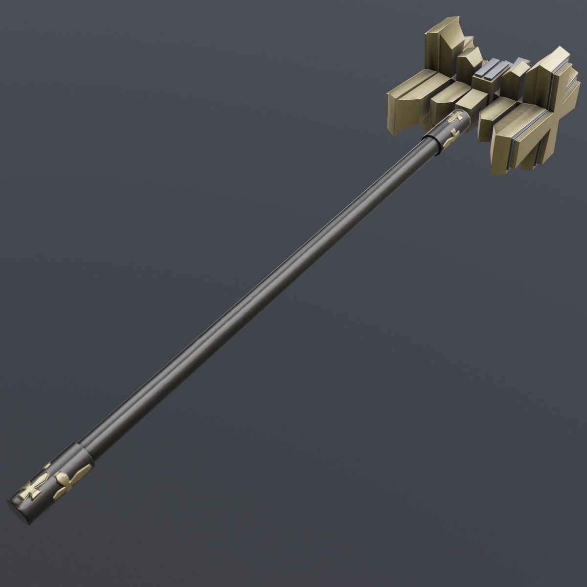 Hammer 07 Low-poly 3D model_5
