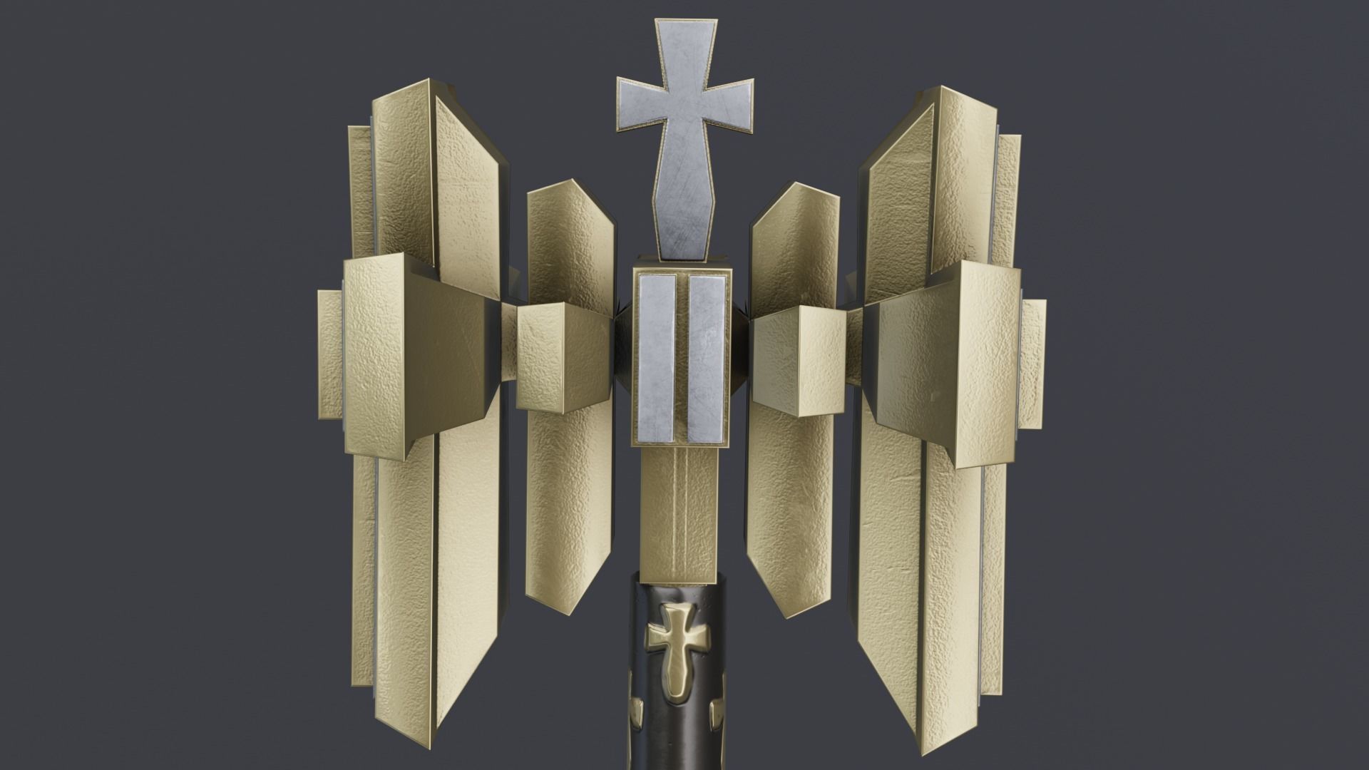 Hammer 07 Low-poly 3D model_4