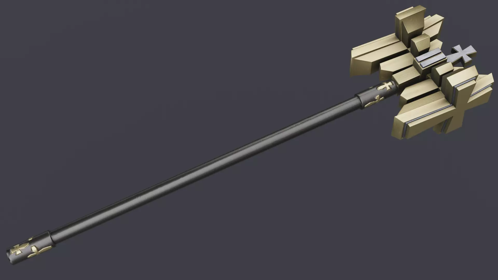 Hammer 07 Low-poly 3D model_0